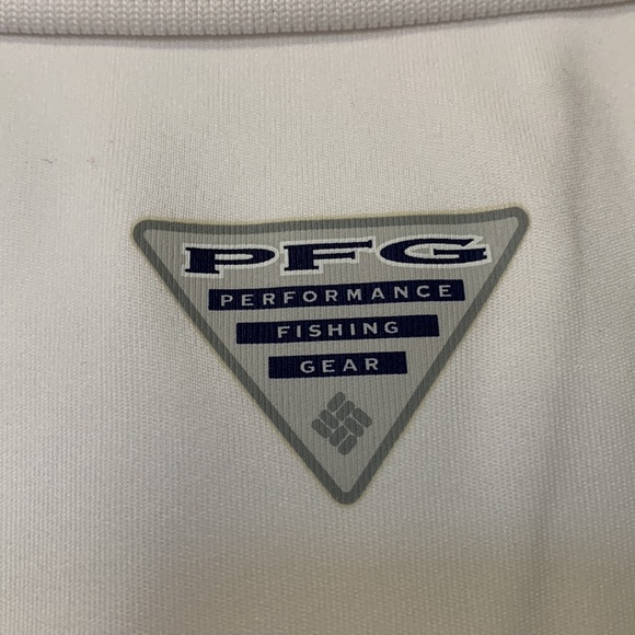 White PFG Columbia Golf shirt Sz M short sleeve - Picture 6 of 7